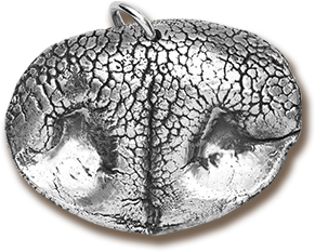 <span>Custom Silver</span> Pet Nose Print Pendant / Key Chain