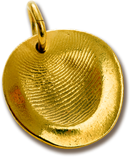 Load image into Gallery viewer, &lt;span&gt;Custom Gold&lt;/span&gt; Fingerprint Pendant