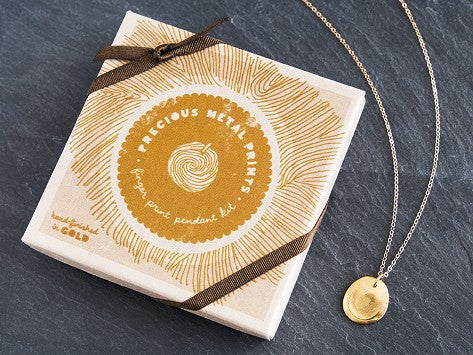 <span>Custom Gold</span> Fingerprint Pendant