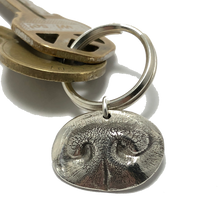 Load image into Gallery viewer, &lt;span&gt;Custom Silver&lt;/span&gt; Pet Nose Print Pendant / Key Chain