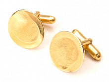 Load image into Gallery viewer, &lt;span&gt;Custom Gold&lt;/span&gt; Fingerprint Cufflinks